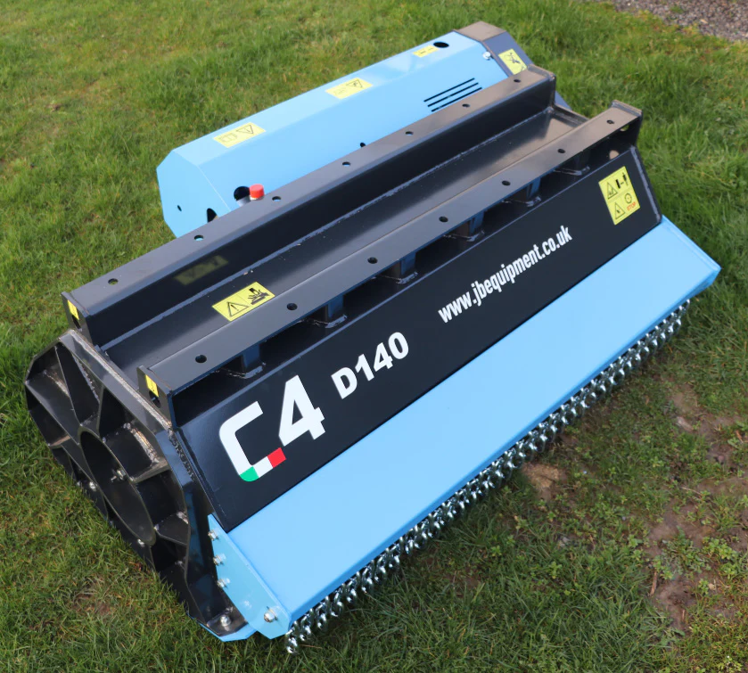 C4 Excavator Flail Head - D120-170 - 120cm, 140cm or 170cm - 6 to 15 Tonne Excavator - Image 3