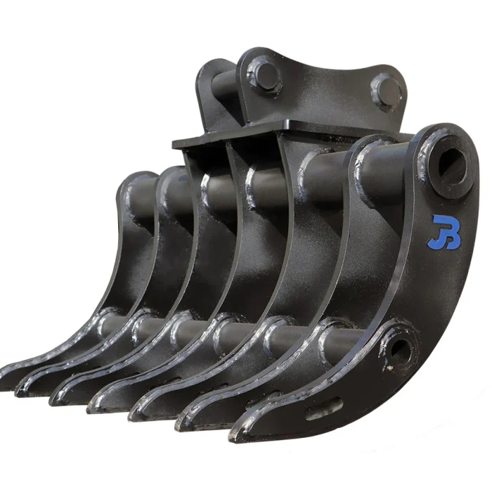 FR12-N Narrow Excavator Forestry Root Rake - 12-16 Tonne - 1325mm