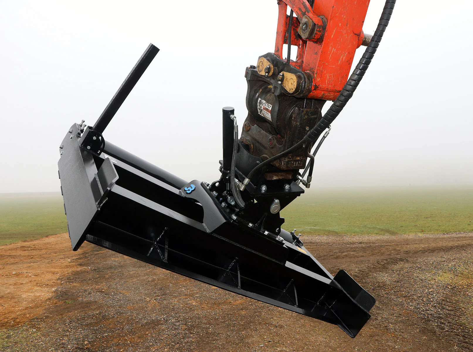Excavator Grading Beam with Roller - 2000mm - 5 to 13 tonne - Image 3