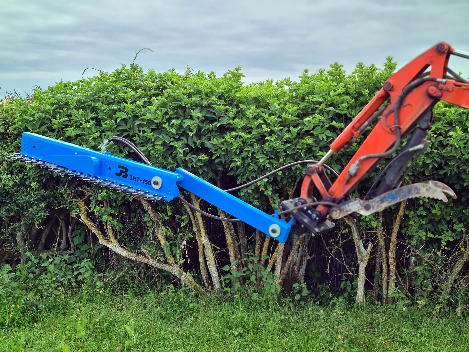 JHT-150 Excavator Hedge Trimmer Package c/w 1m Extension & Headstock - 2 to 10 Tonne Excavator (80cc Motor) - Image 2