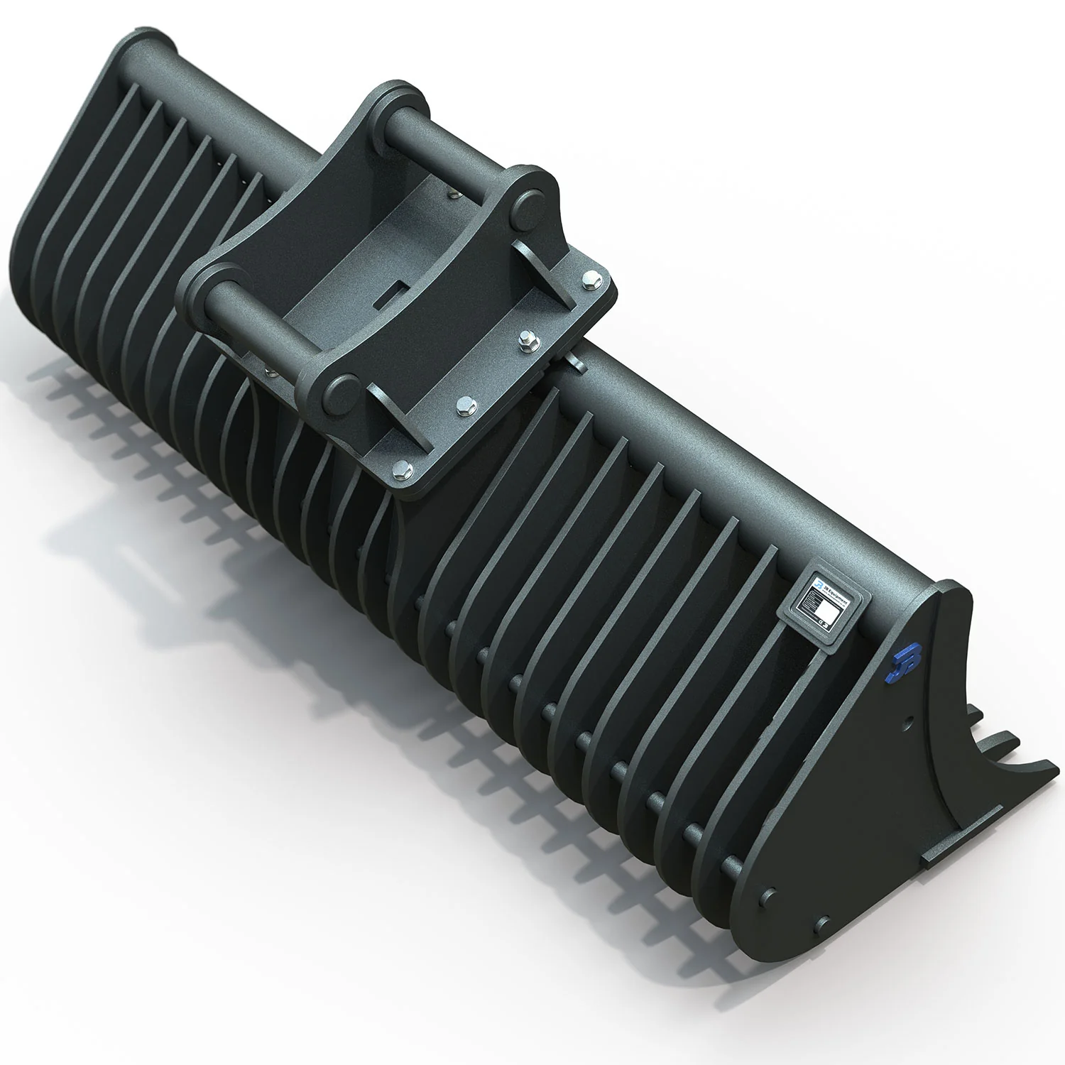 100-HD Heavy Duty Excavator Land Rake Bucket - 12-16 Tonne - Image 2
