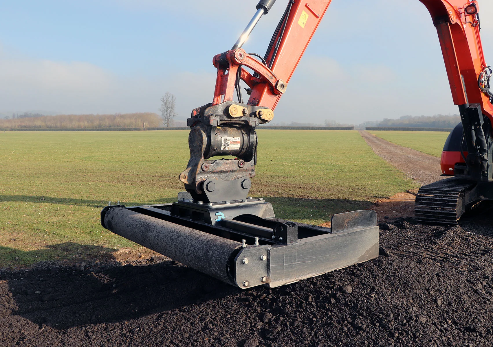 Excavator Grading Beam with Roller - 2300mm - 8 to 16 tonne - Image 2